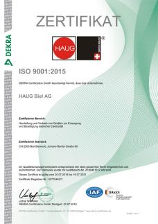 Zertifikat RZ 9001_2015 Deutsch